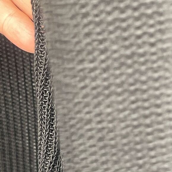 Eileen Fisher Black Open Knit Longline Semi Sheer Cardigan Sweater Size PM - Picture 5 of 8